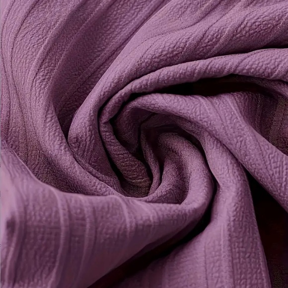 ⭐️Plum Wide Leg High-Waisted Pants with Tie-Waist - Picture 4 of 4